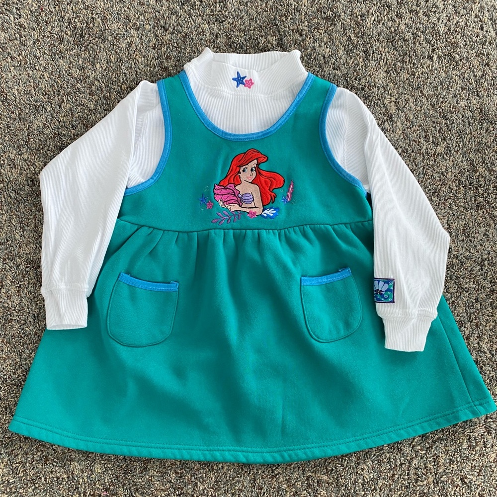 Disney’s The Little Mermaid Dress/Jumper Girls Size 4/5